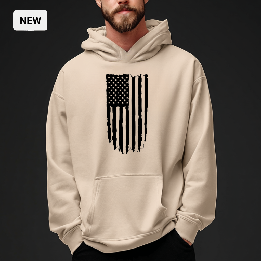 Heavyweight Flag Hoodie — Dust