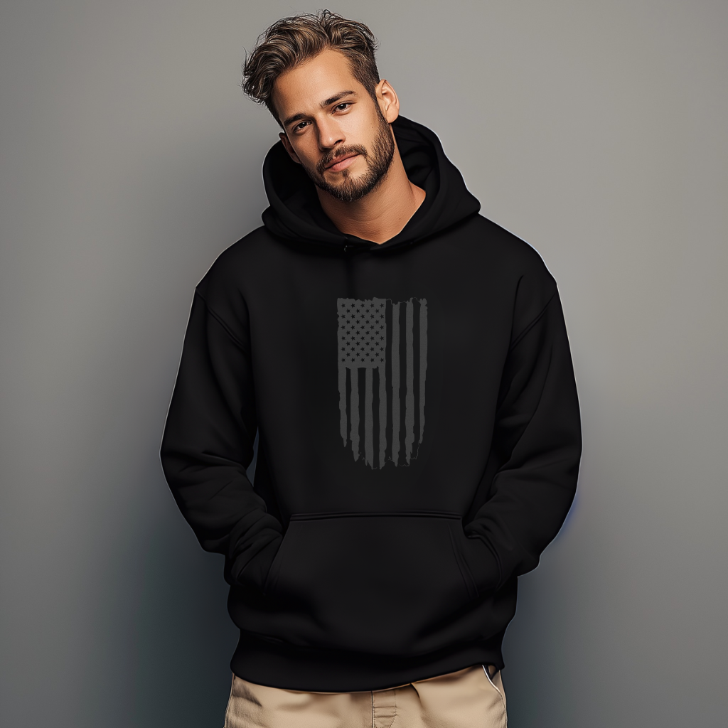 Iron Flag Hoodie — Black