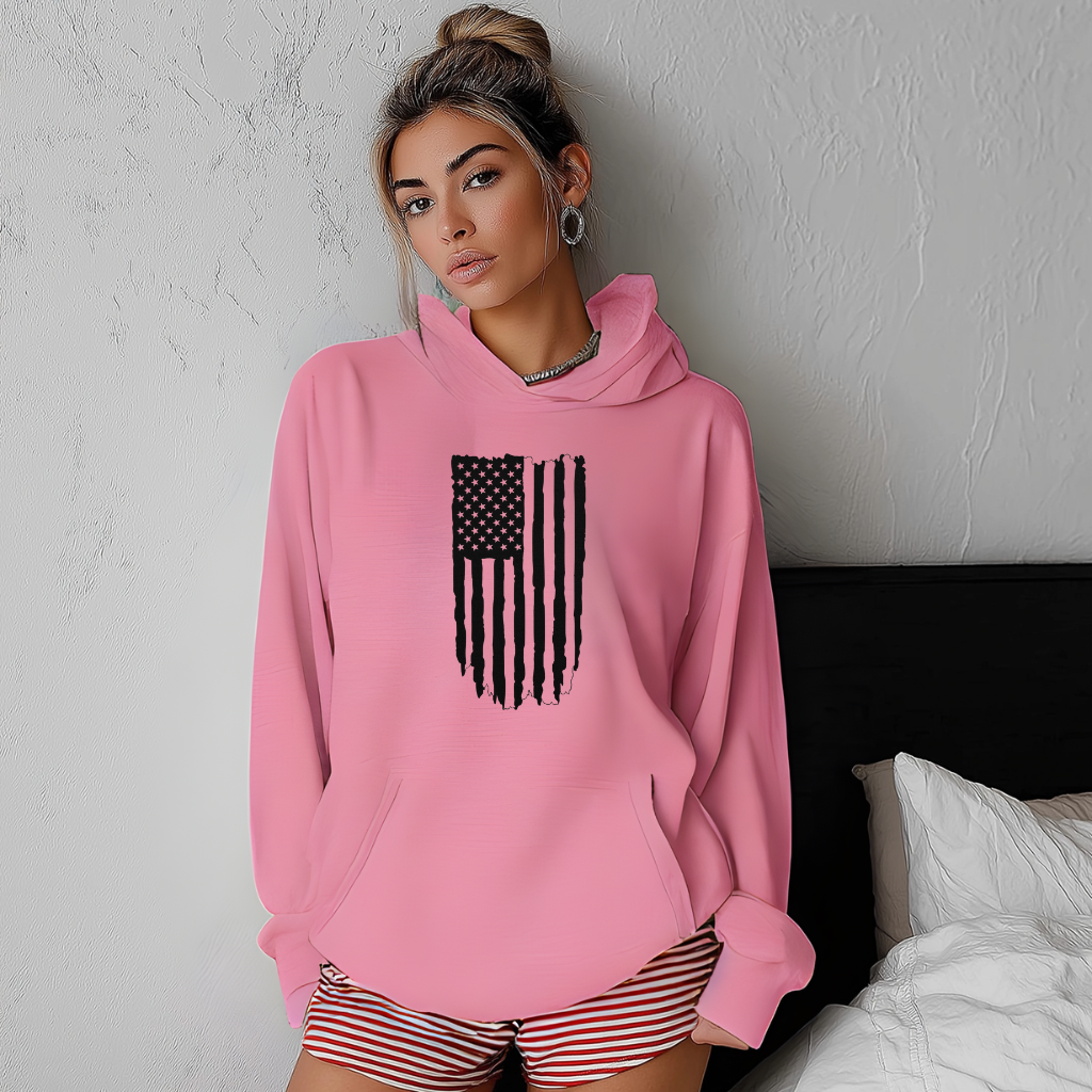 Iron Flag Hoodie — Black