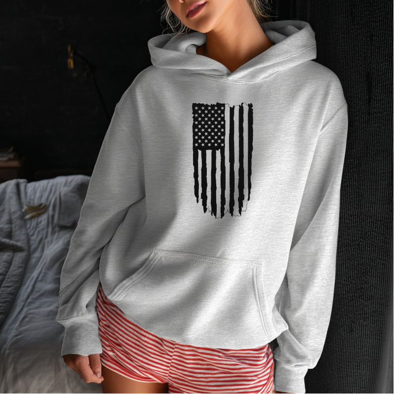 Heavyweight Flag Hoodie — Dust