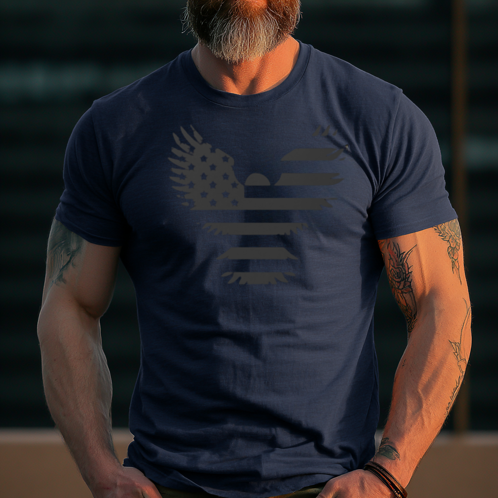 Iron Eagle Tee — Navy