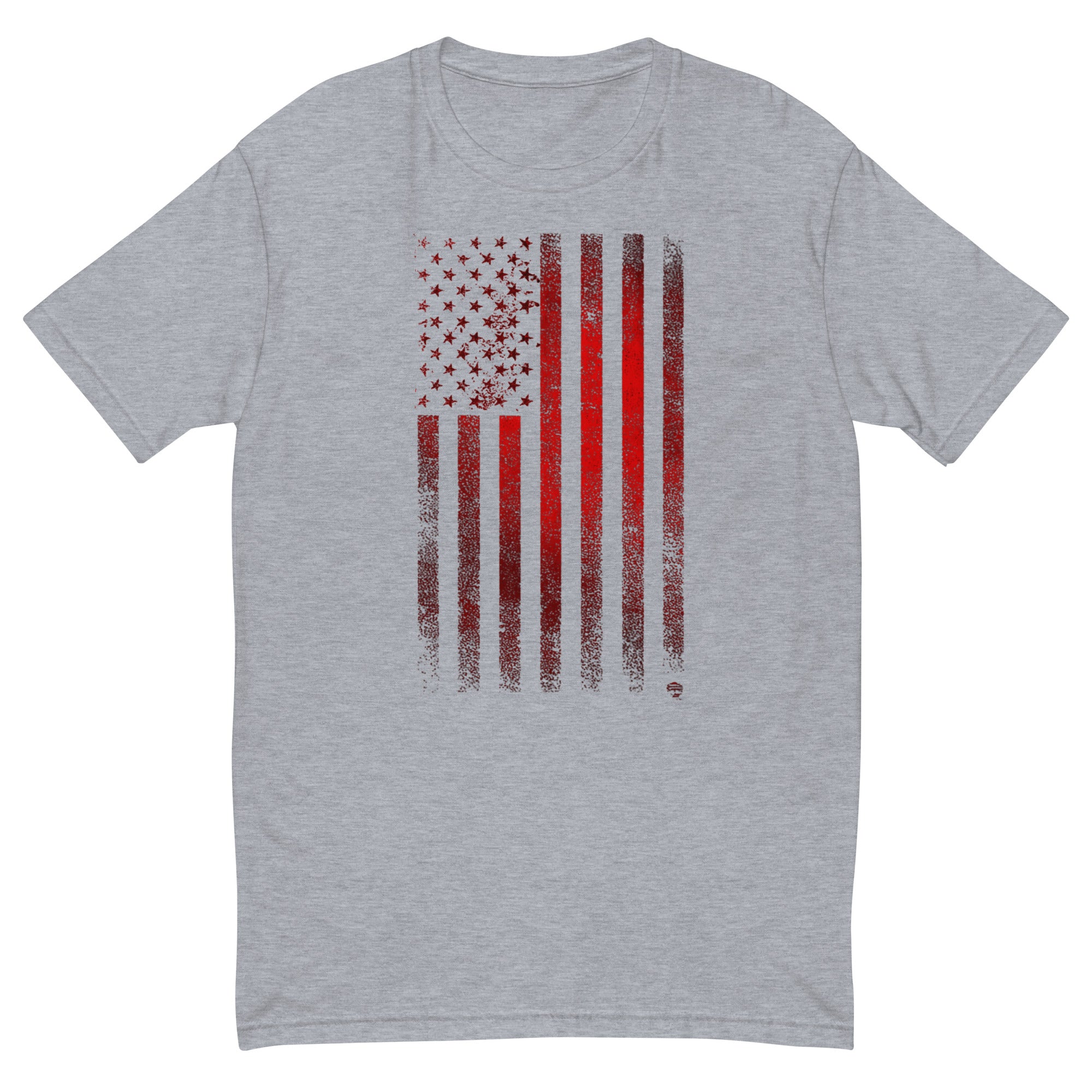 Crimson Flag Tee — Midnight Navy