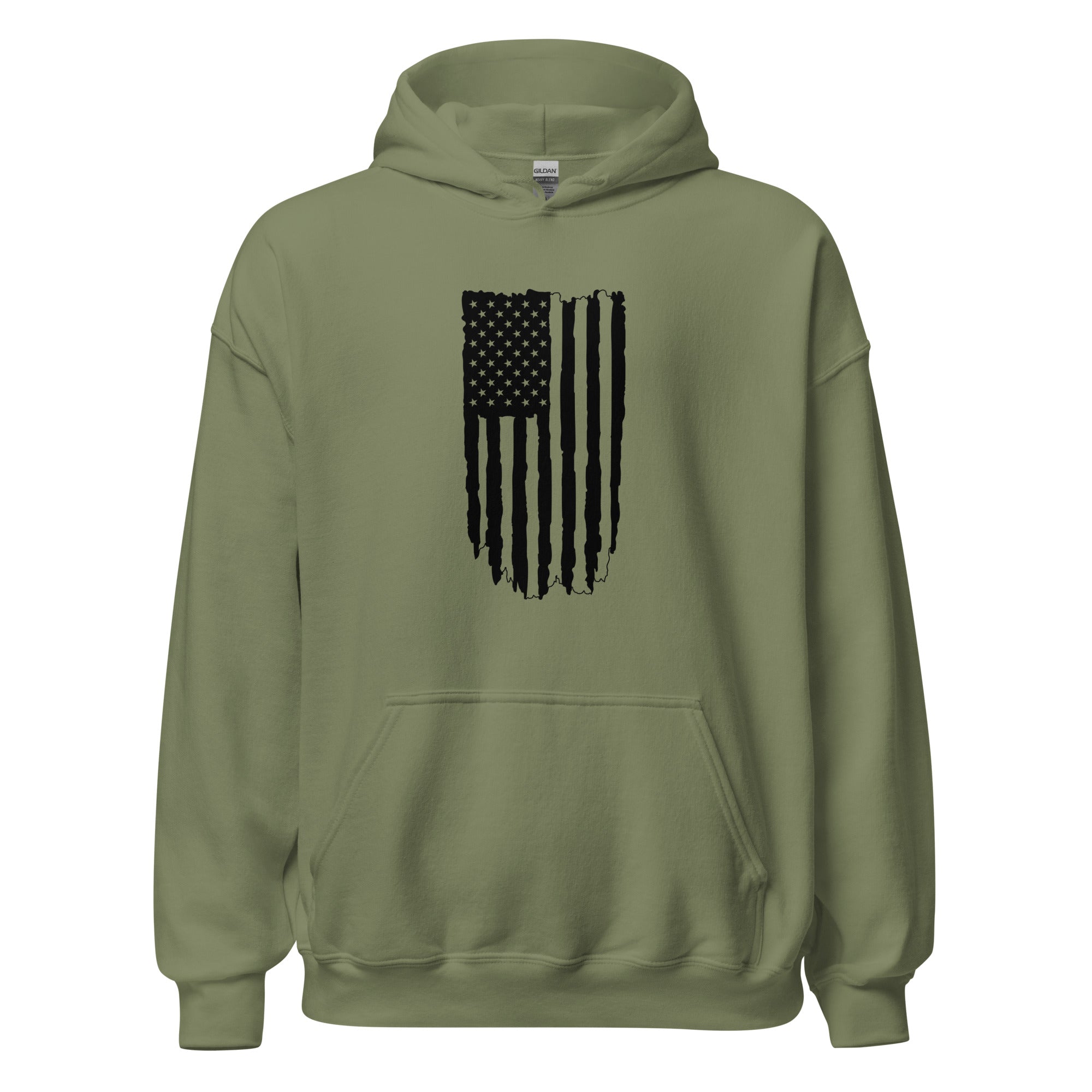Iron Flag Hoodie — Black