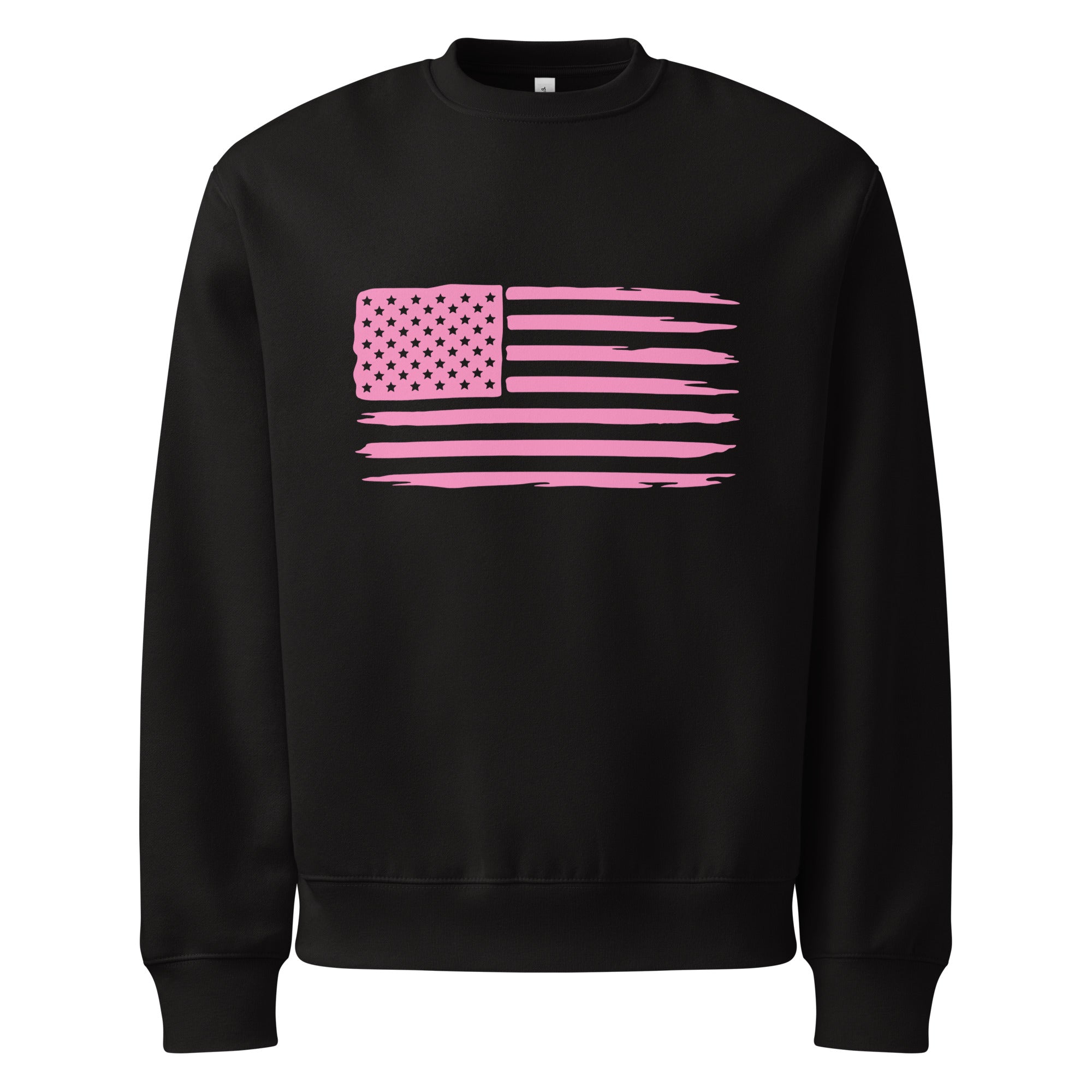 Flag Oversize Sweatshirt — Black