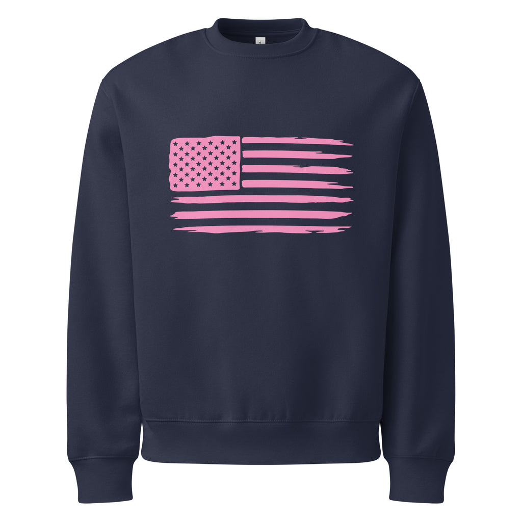Flag Oversize Sweatshirt — Black