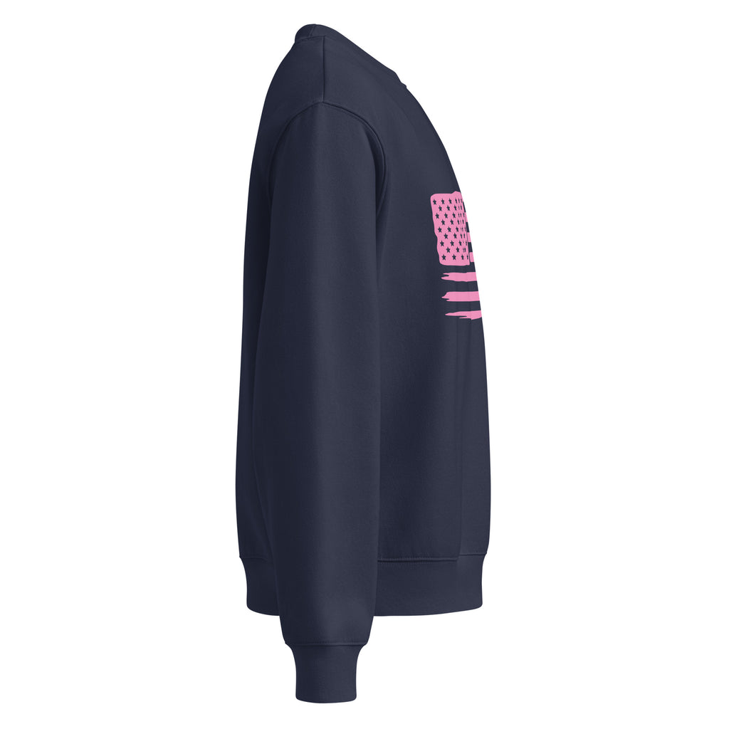 Flag Oversize Sweatshirt — Black