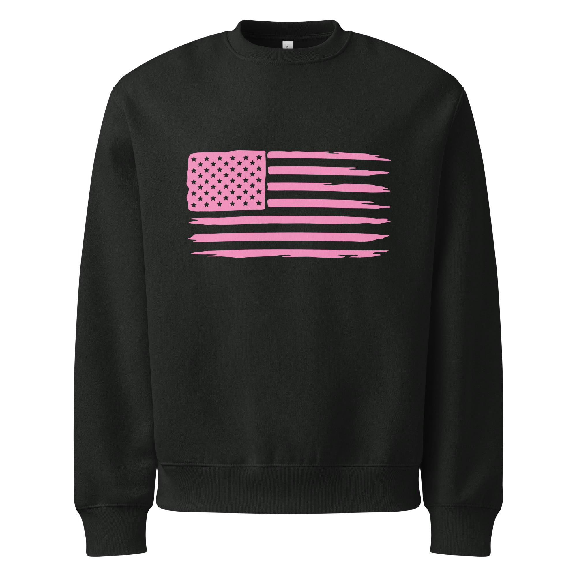 Flag Oversize Sweatshirt — Black