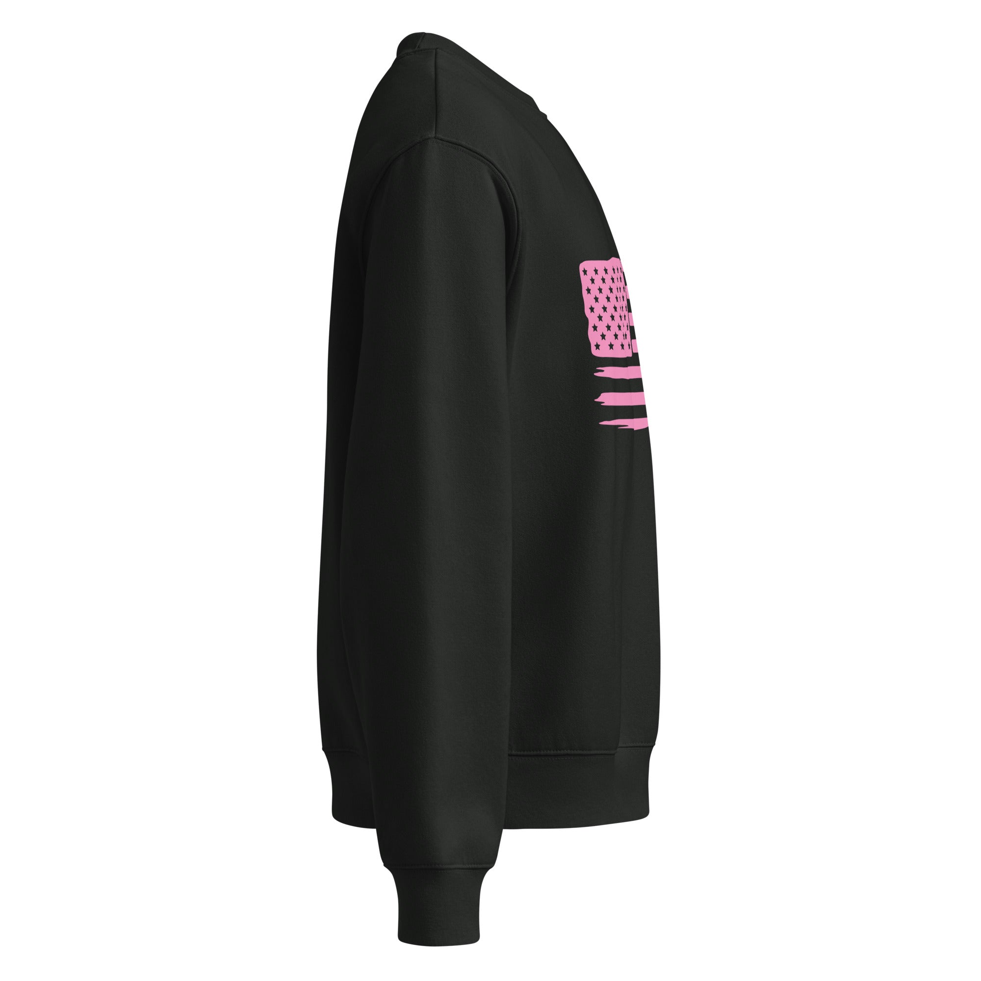 Flag Oversize Sweatshirt — Black