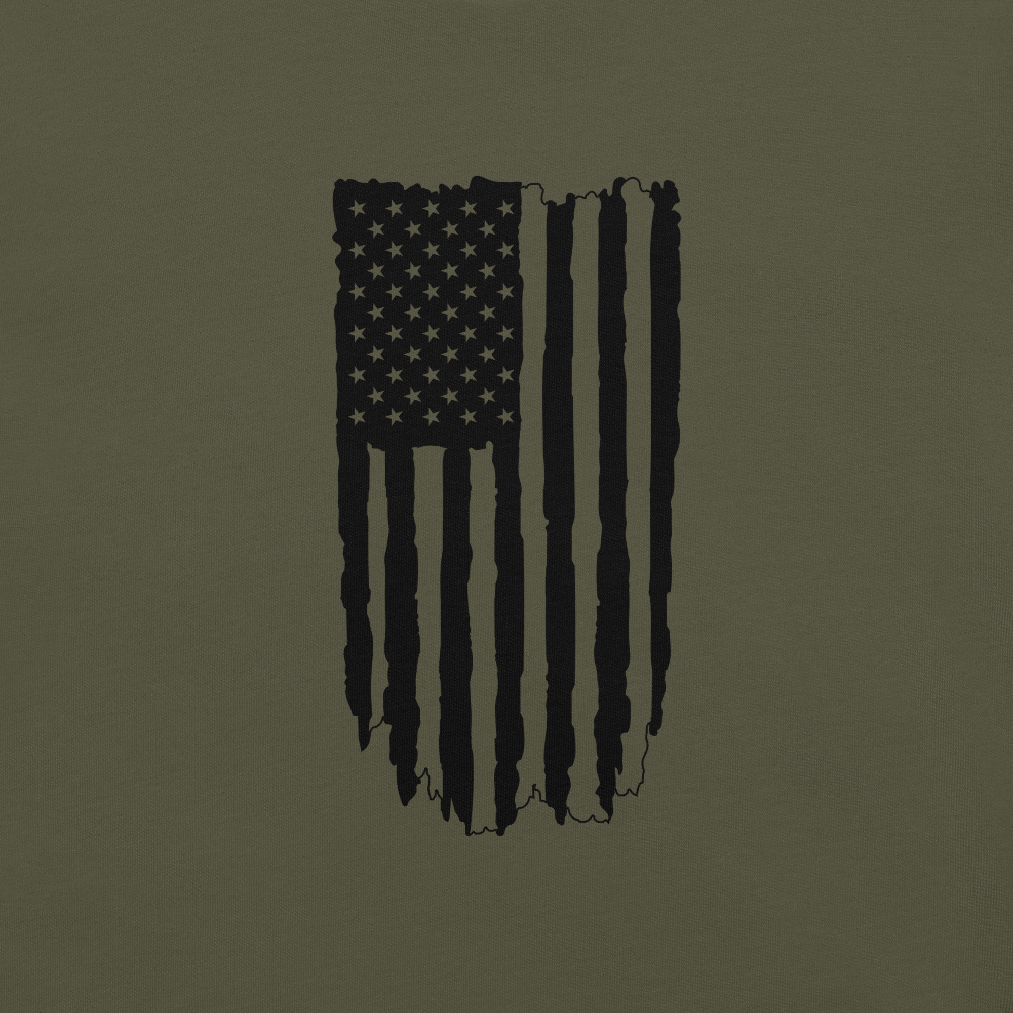 Midnight Flag Tee — Asphalt