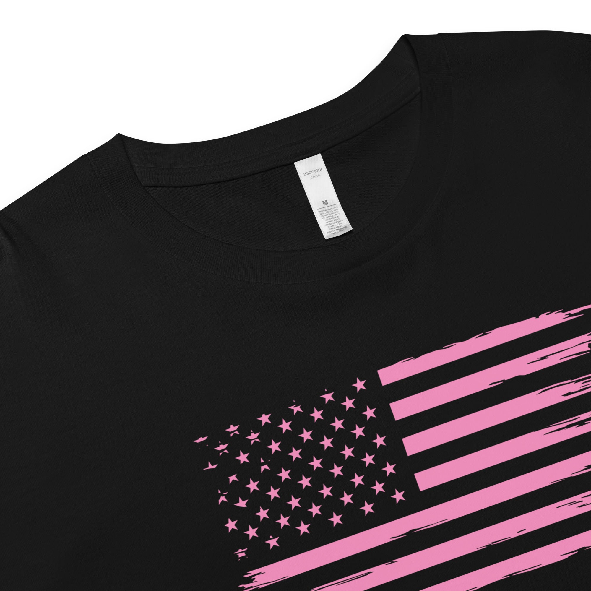 Americana Crop Tee — White